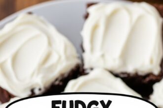 Fudgy Brownies With Cream Cheese Frosting
