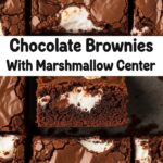 Chocolate Brownies With Marshmallow Center