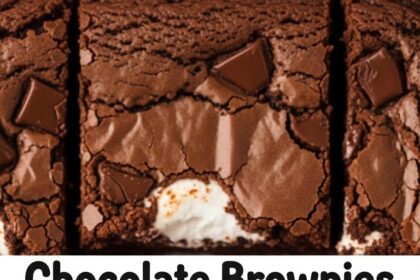 Chocolate Brownies With Marshmallow Center