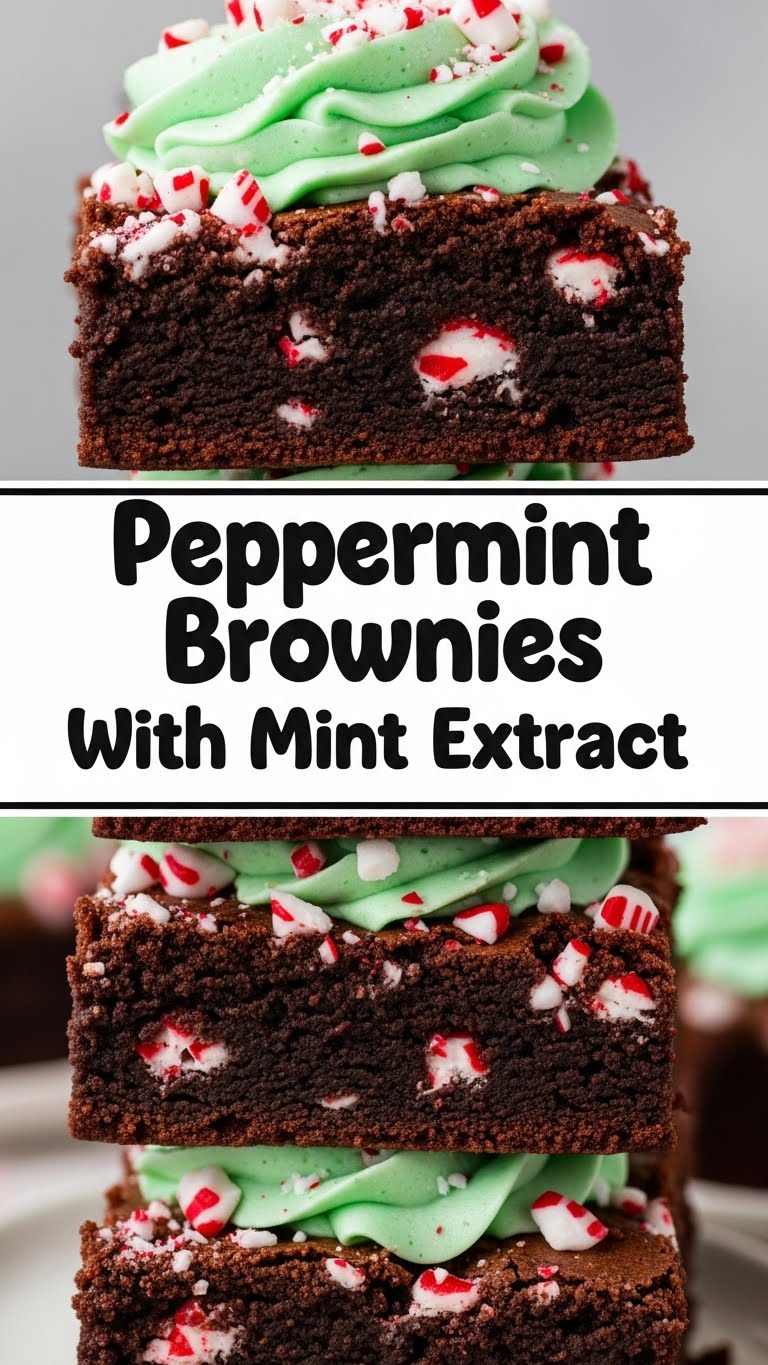 Peppermint Brownies With Mint Extract