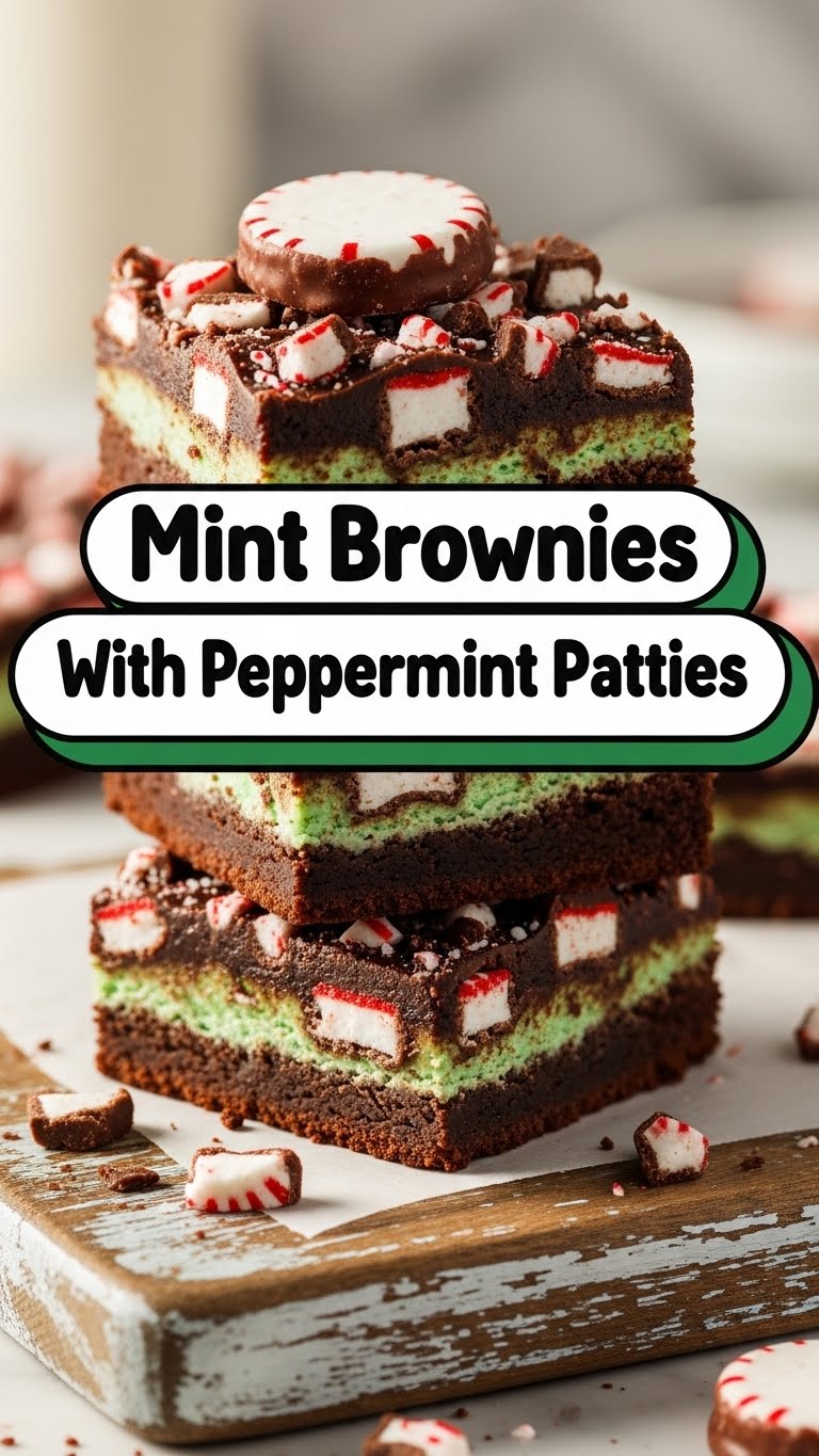 Mint Brownies With Peppermint Patties