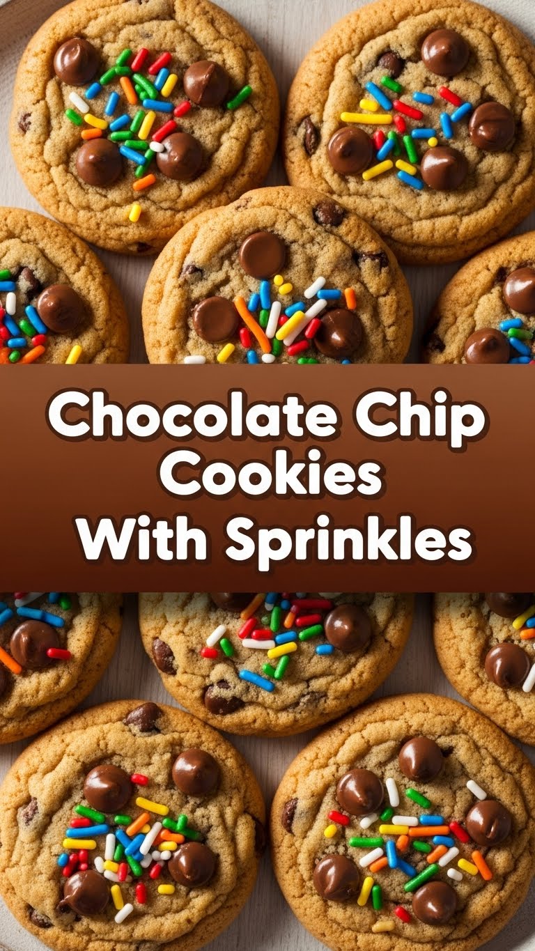 Chocolate Chip Cookies With Sprinkles