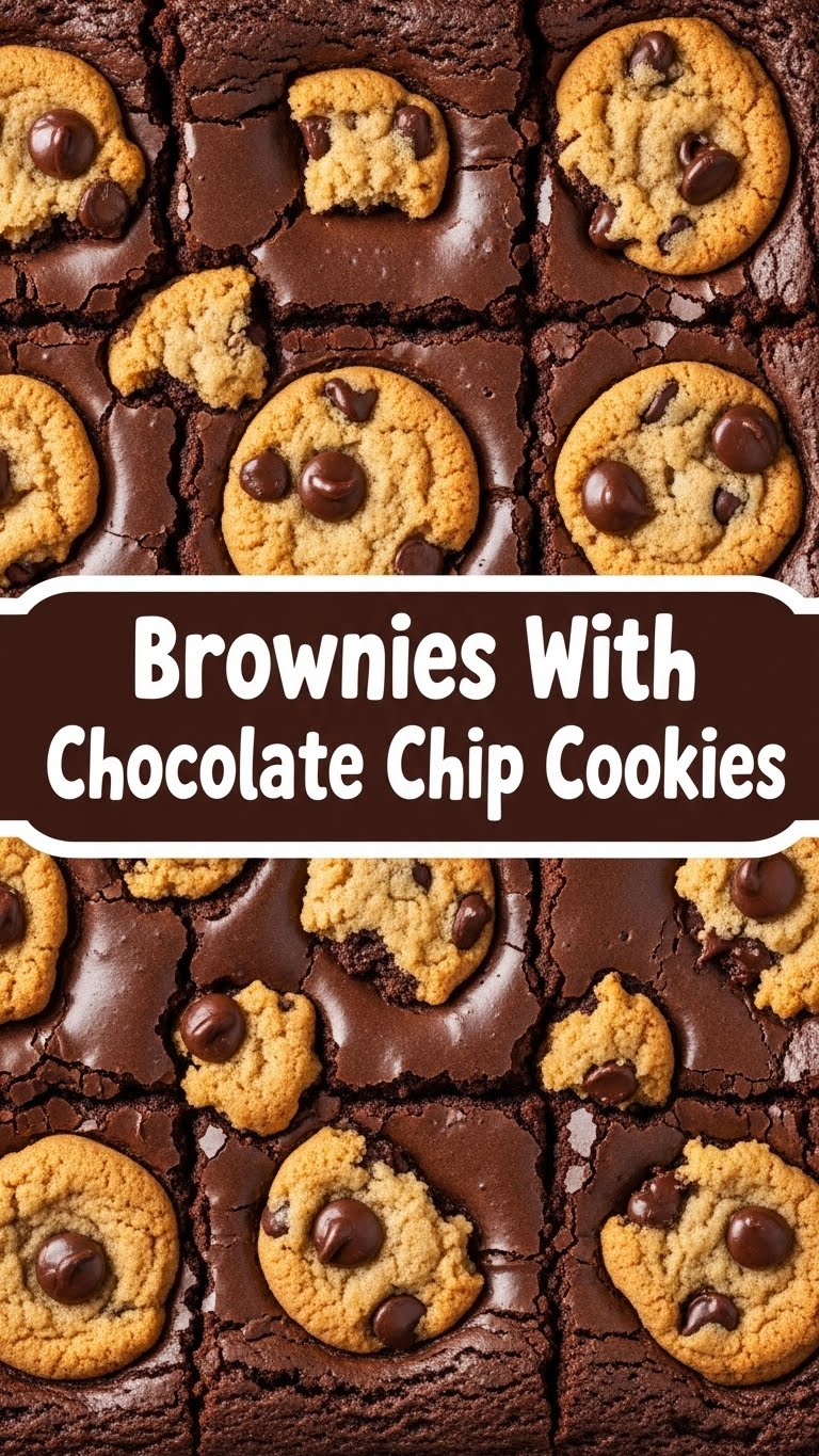 Brownies With Chocolate Chip Cookies