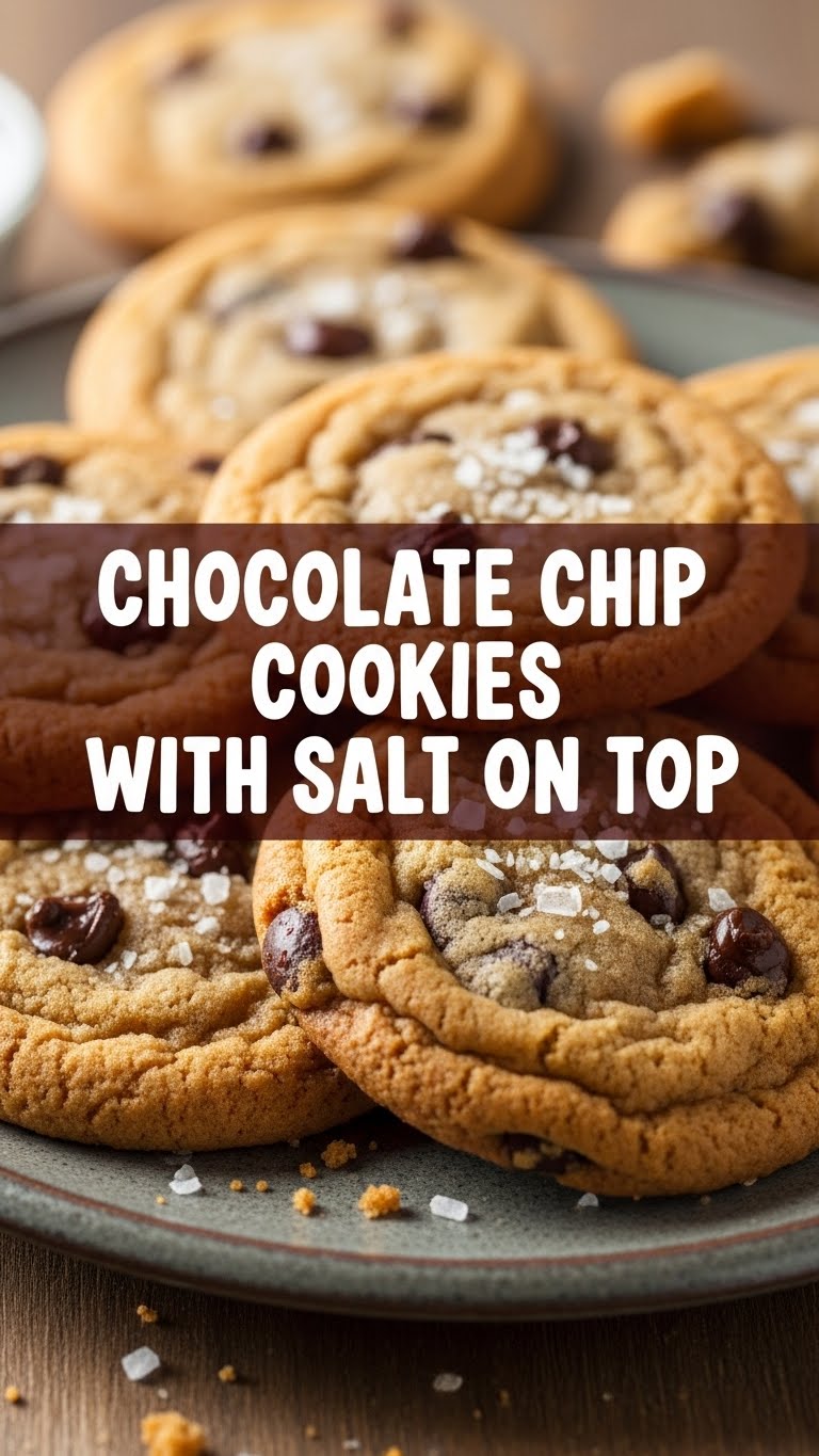 Chocolate Chip Cookies With Salt On Top