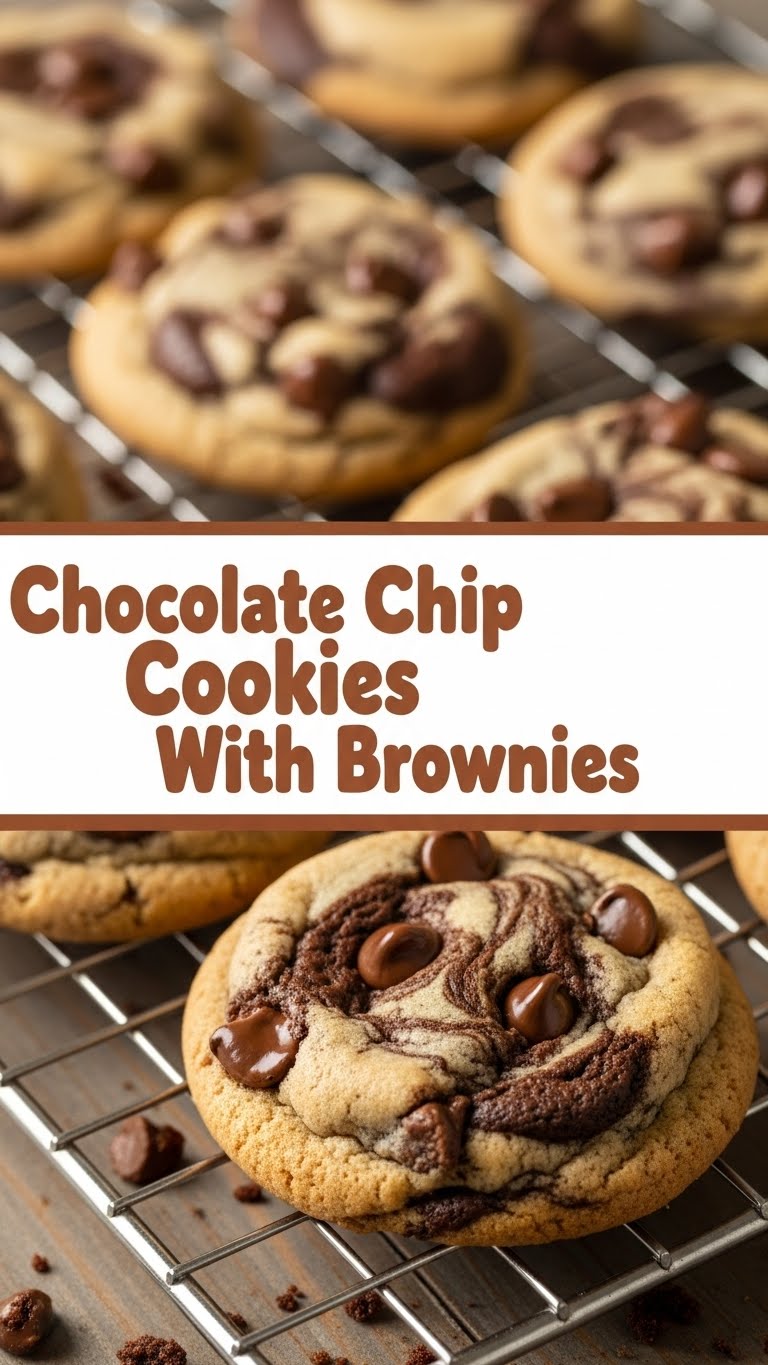 Chocolate Chip Cookies With Brownies