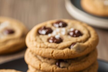 Chocolate Chip Cookies With Sea Salt On Top