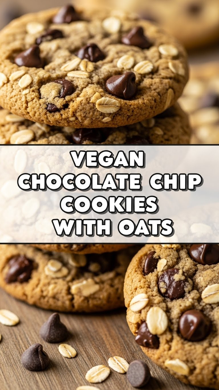 Vegan Chocolate Chip Cookies With Oats