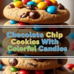 Chocolate Chip Cookies With Colorful Candies