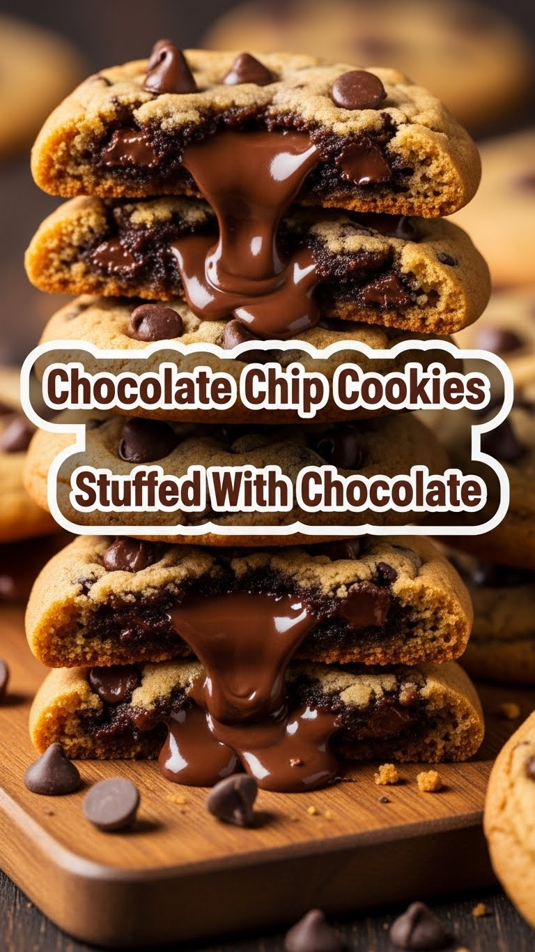 Chocolate Chip Cookies Stuffed With Chocolate