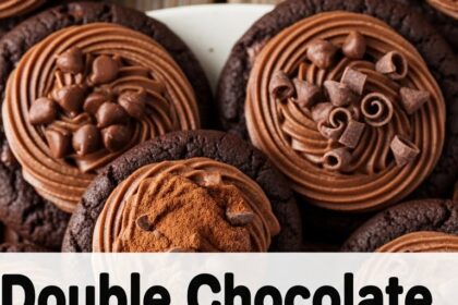 Double Chocolate Chip Cookies With Frosting