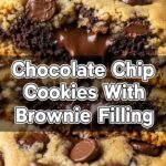 Chocolate Chip Cookies With Brownie Filling