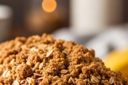 Banana Bread With Streusel Topping