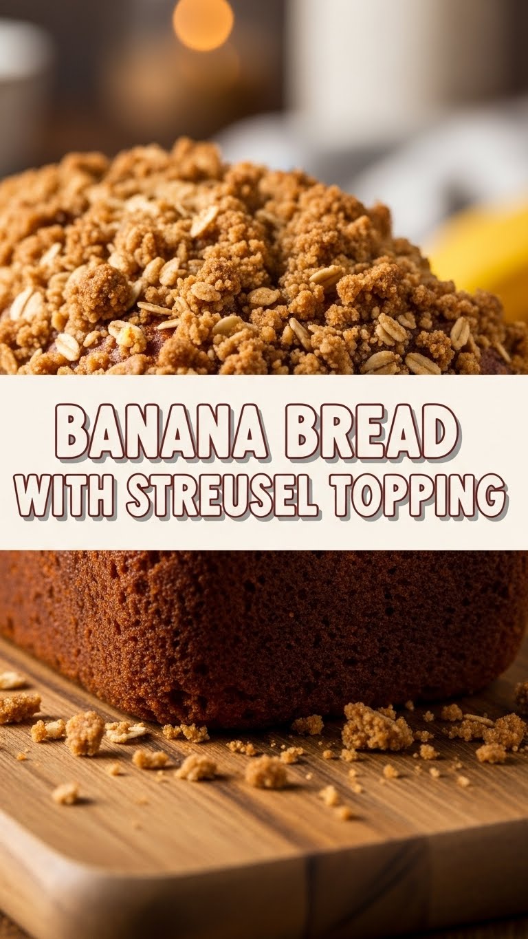 Banana Bread With Streusel Topping