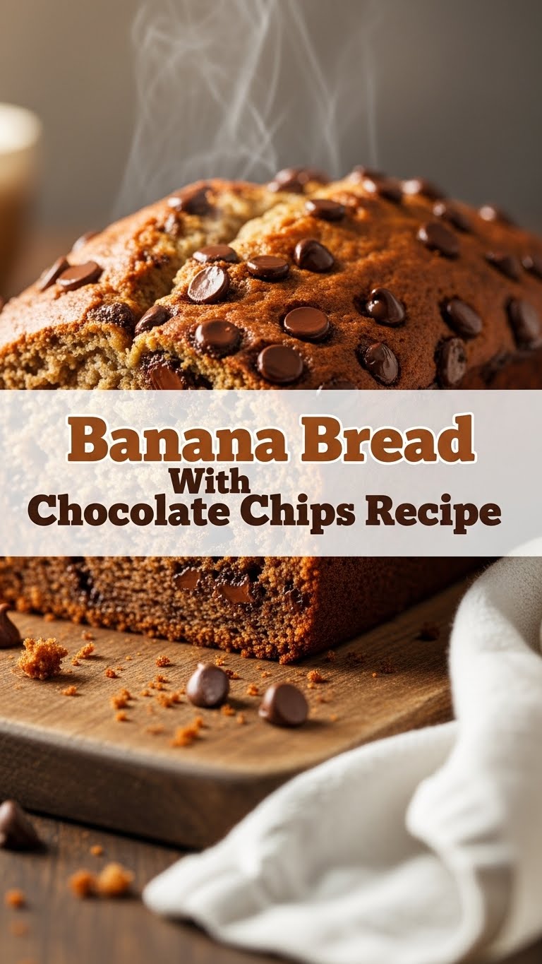 Banana Bread With Chocolate Chips Recipe