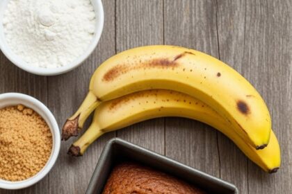 Banana Bread With Two Bananas