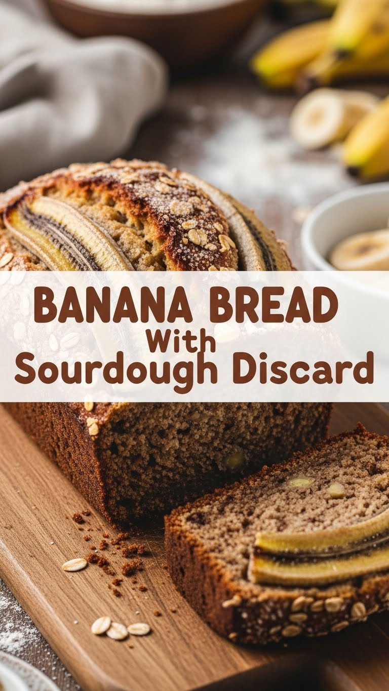 Banana Bread With Sourdough Discard