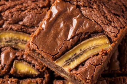 Banana Bread Brownies With Brown Butter