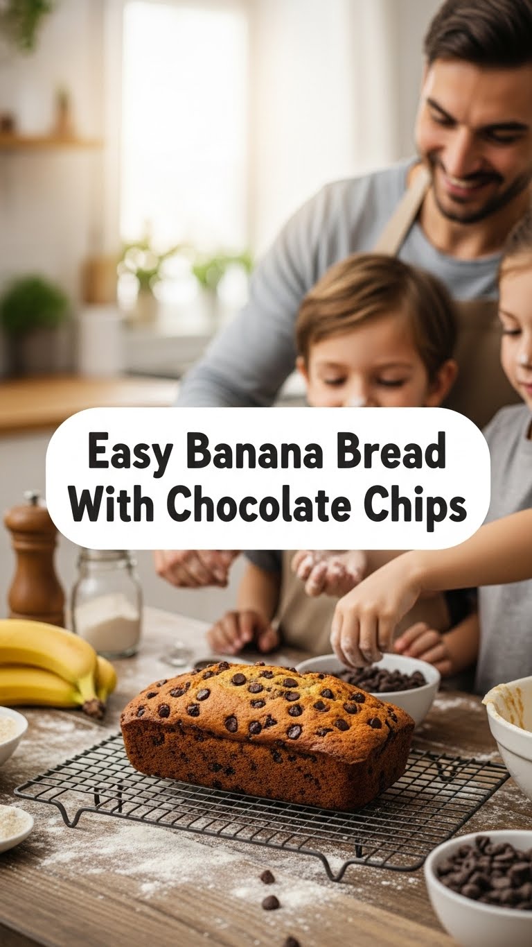 Easy Banana Bread With Chocolate Chips