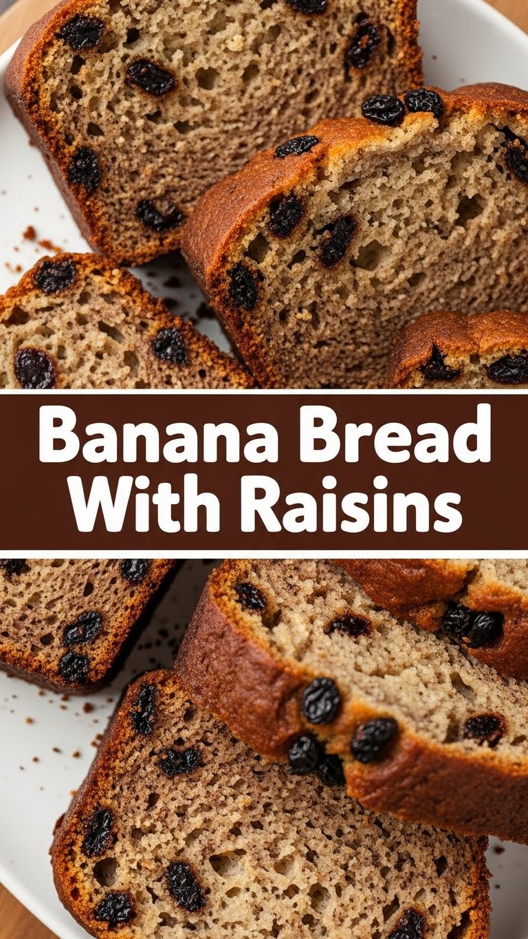 Banana Bread With Raisins