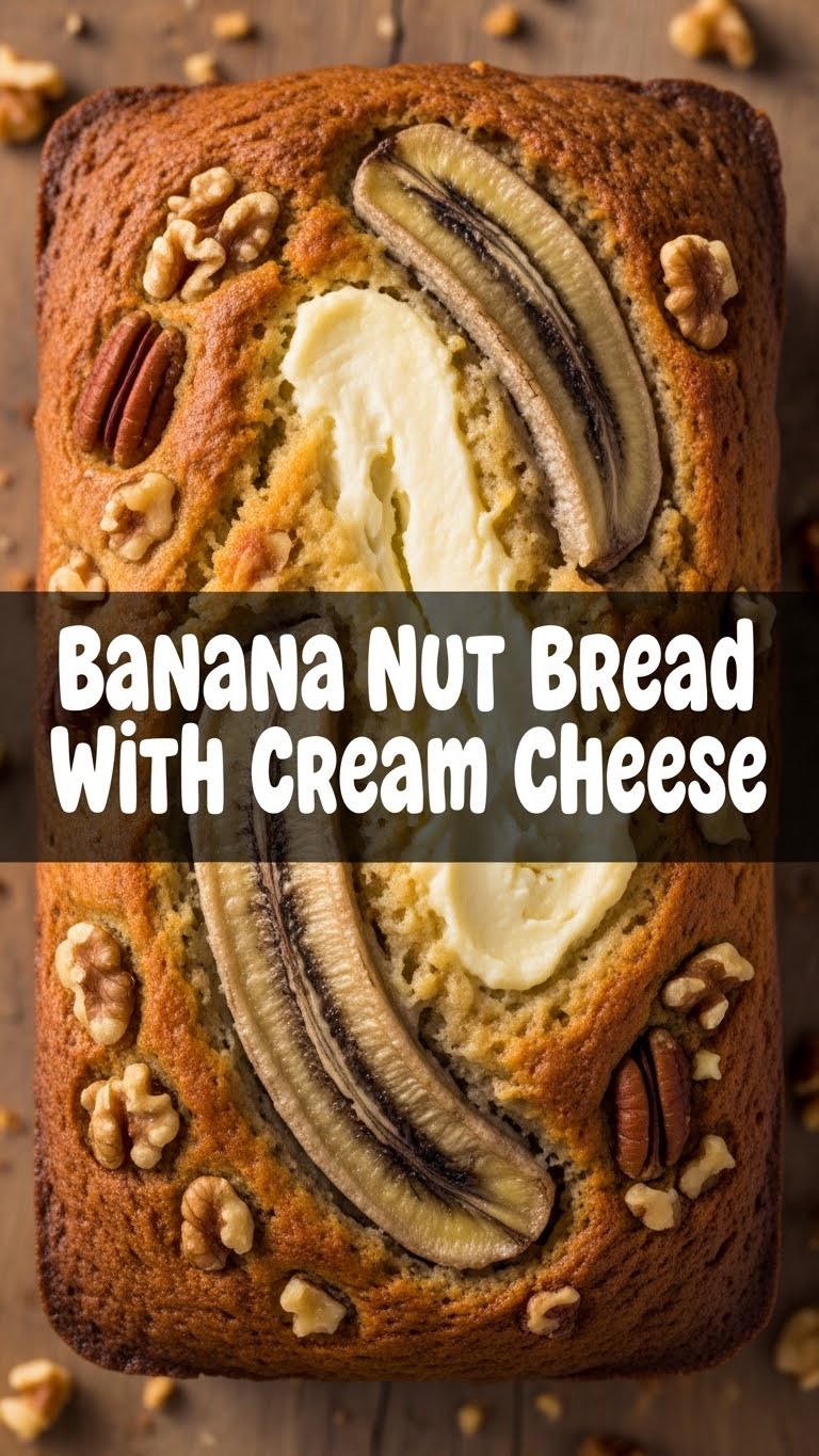 Banana Nut Bread With Cream Cheese