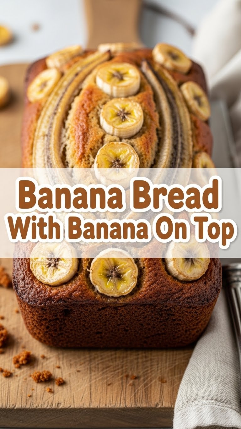 Banana Bread With Banana On Top