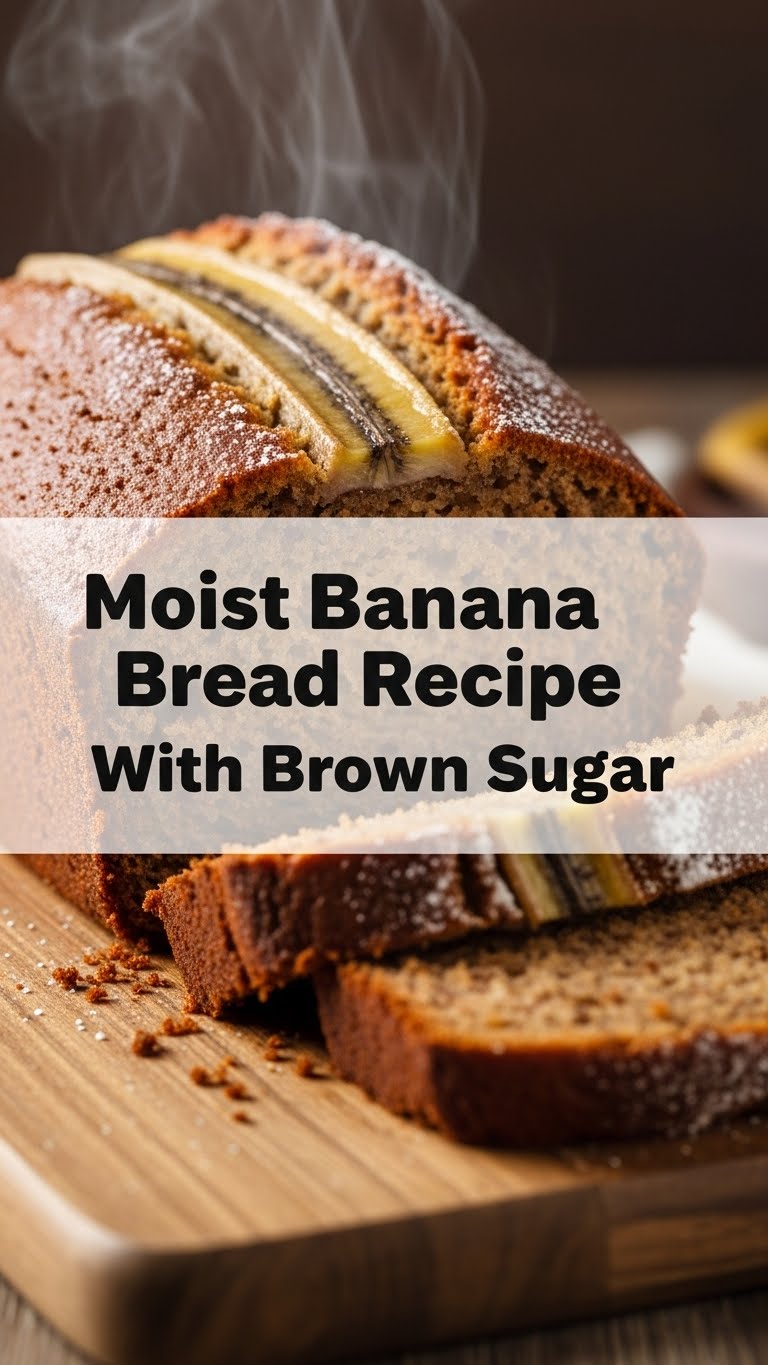 Moist Banana Bread Recipe With Brown Sugar