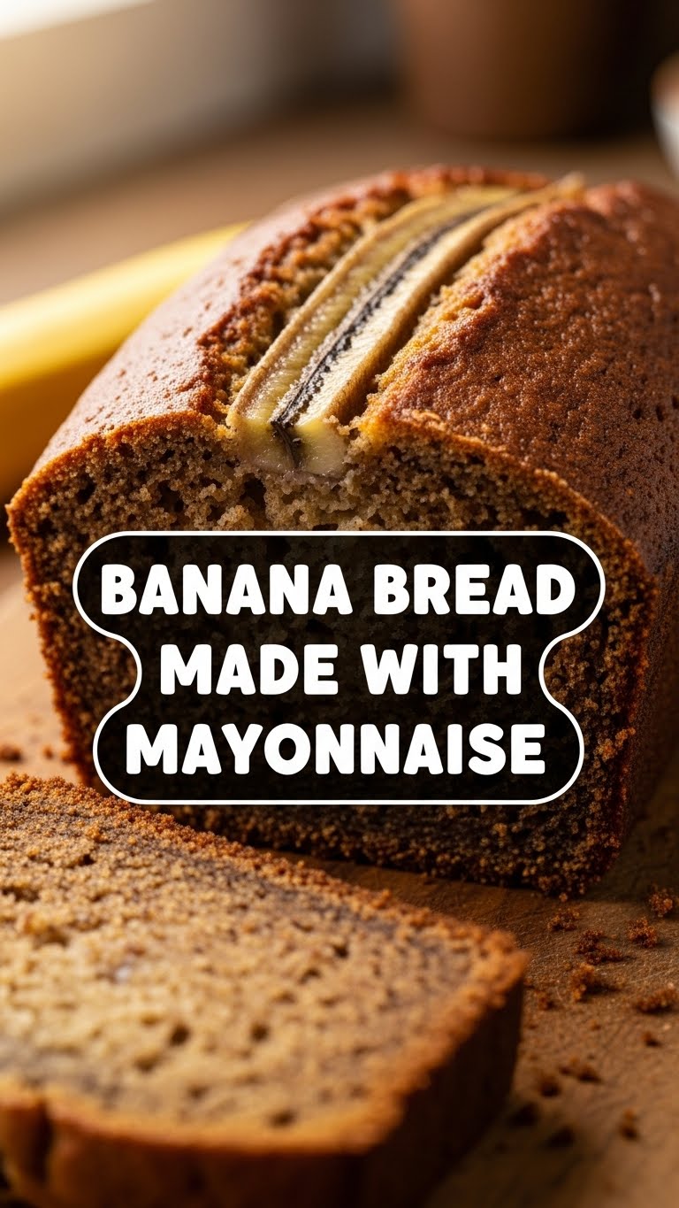 Banana Bread Made With Mayonnaise