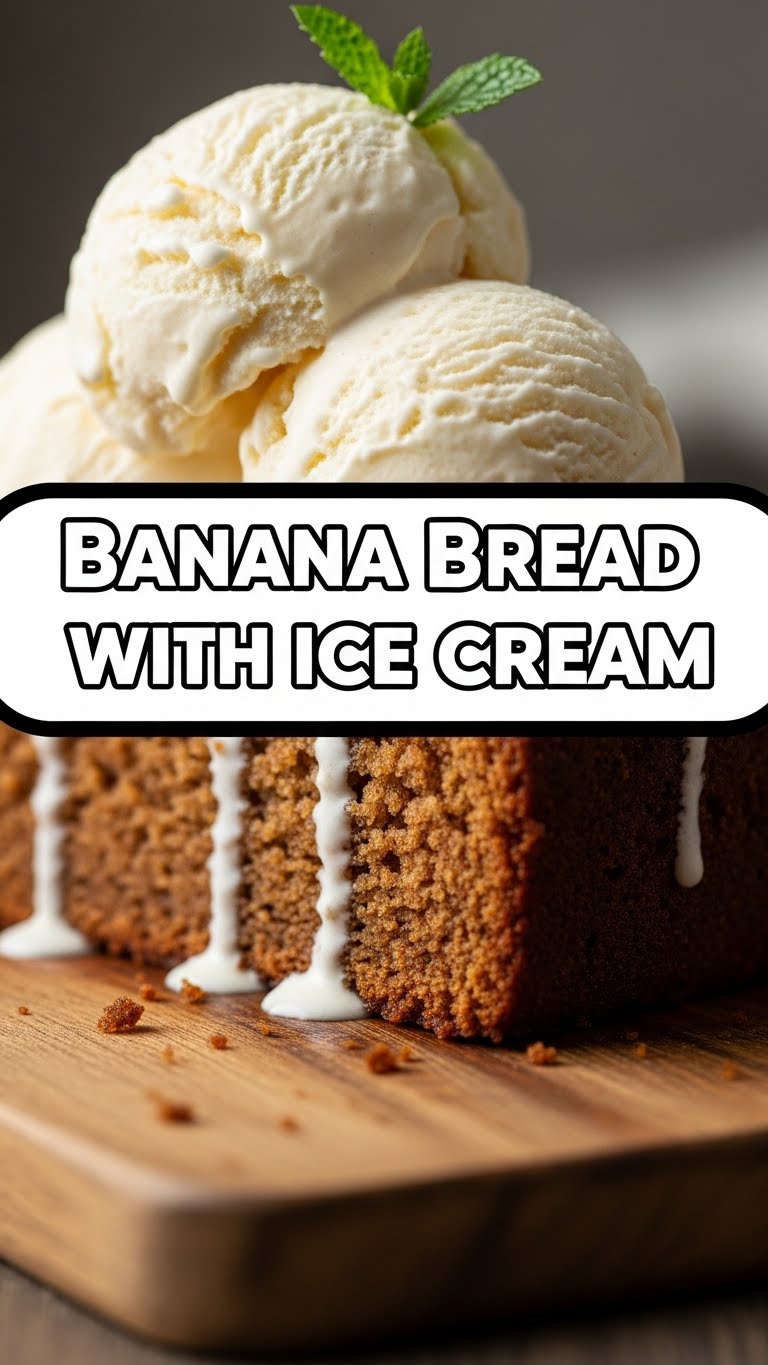 Banana Bread With Ice Cream