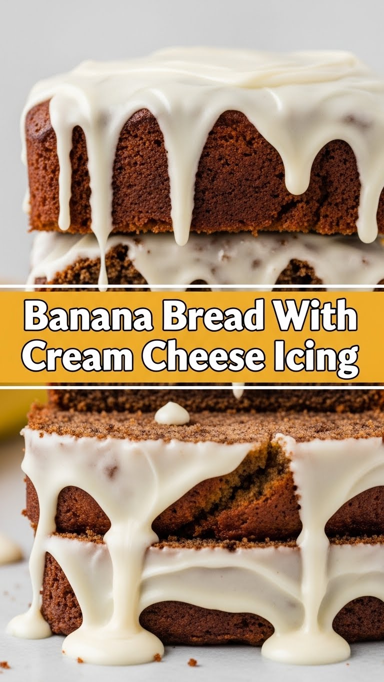 Banana Bread With Cream Cheese Icing