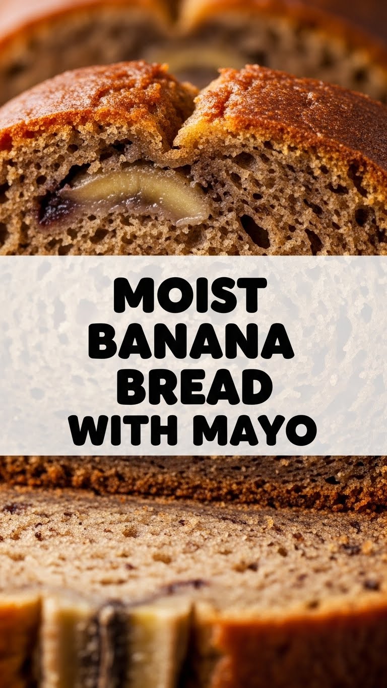 Moist Banana Bread With Mayo