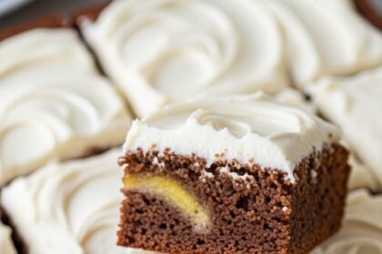 Banana Bread Brownies With Cream Cheese Frosting