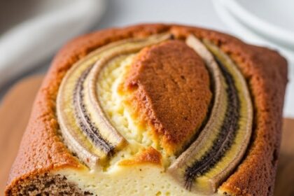 Banana Bread With Cheesecake Filling