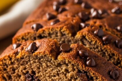 Chocolate Chip Banana Bread With Sour Cream