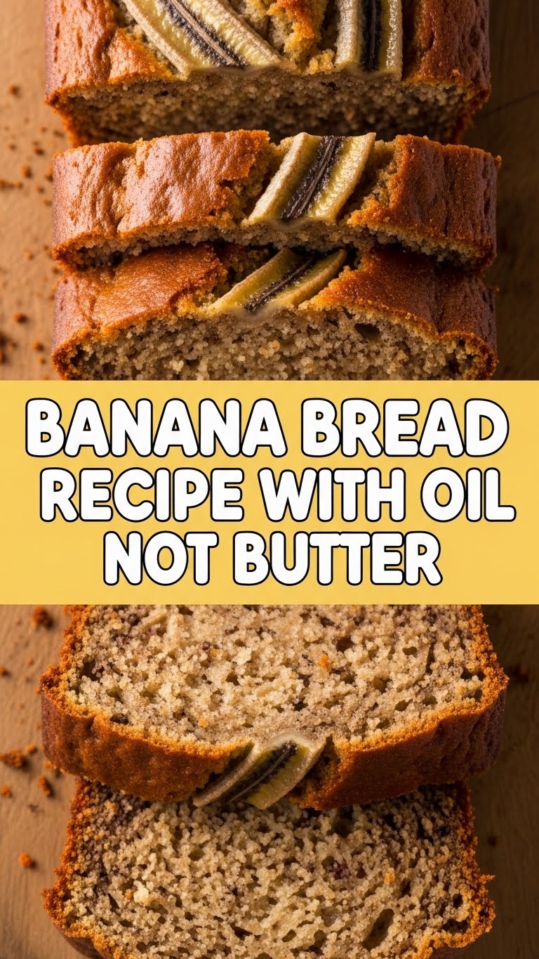 Banana Bread Recipe With Oil Not Butter