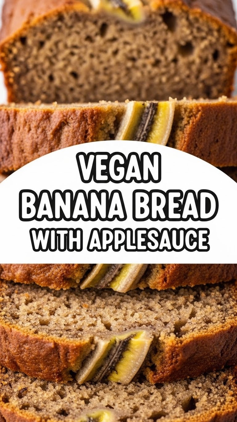 Vegan Banana Bread With Applesauce