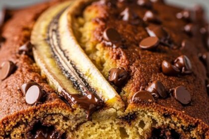 Banana Bread With Chocolate Chips Moist