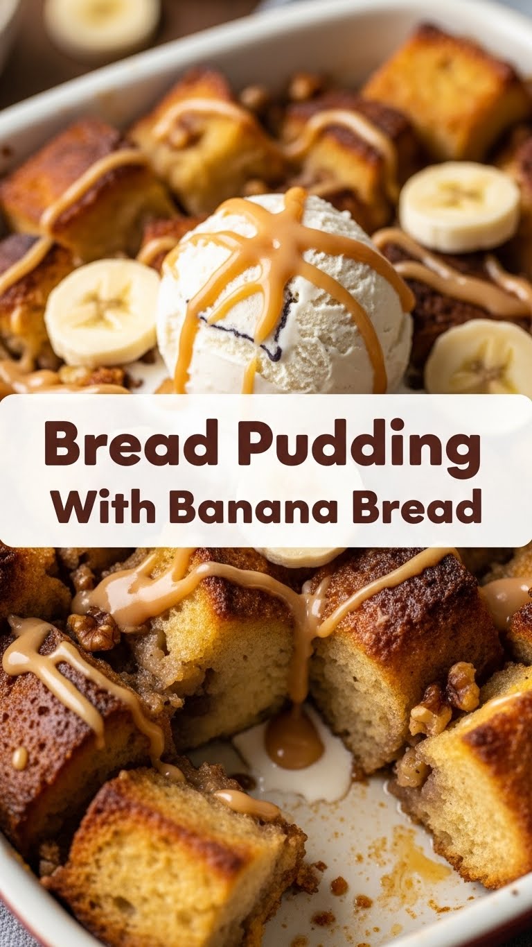 Bread Pudding With Banana Bread