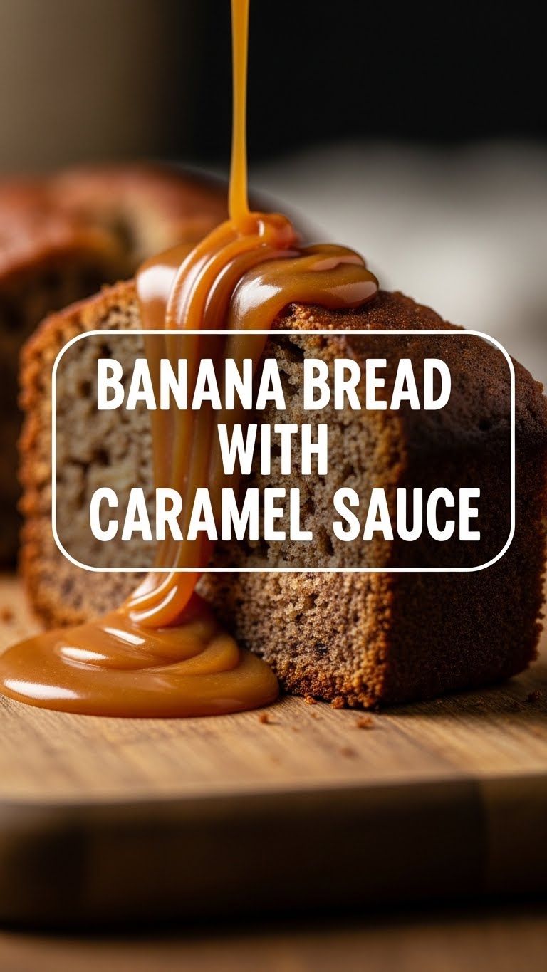 Banana Bread With Caramel Sauce