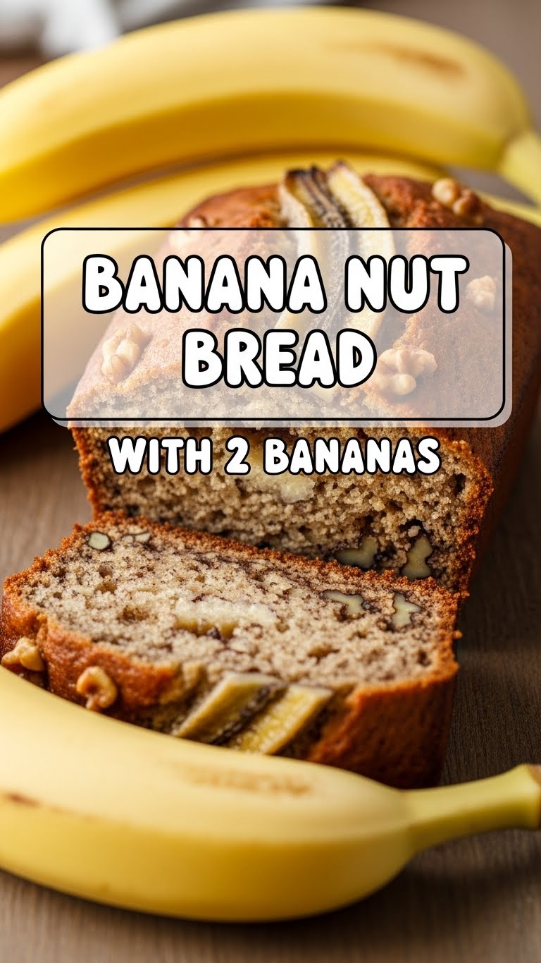 Banana Nut Bread With 2 Bananas
