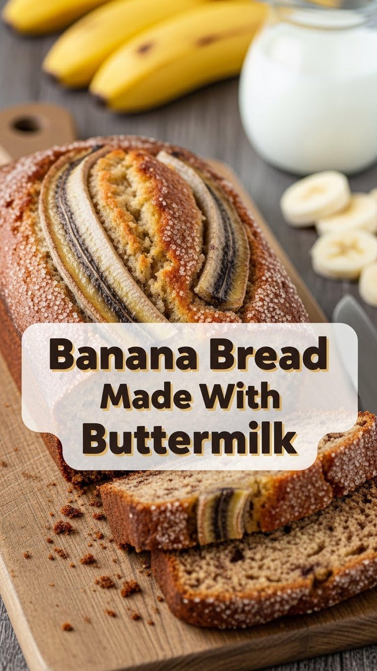 Banana Bread Recipe Made With Buttermilk
