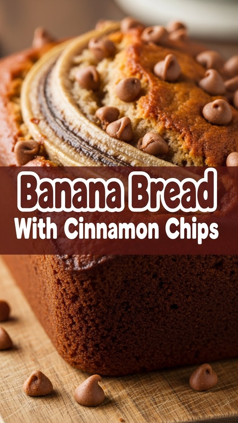 Banana Bread With Cinnamon Chips