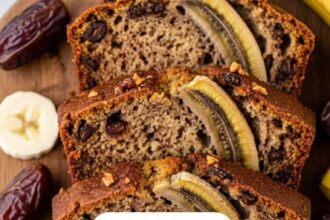 Vegan Banana Bread With Dates