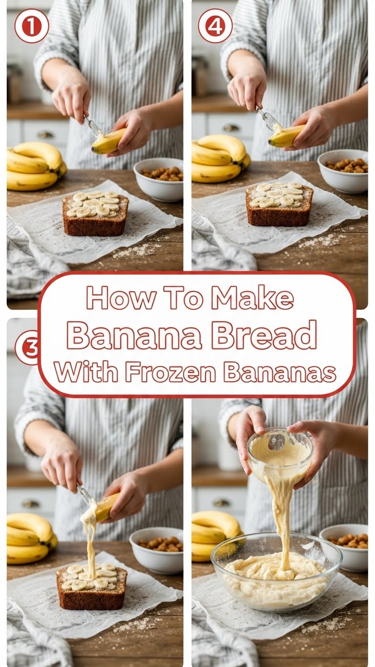 How To Make Banana Bread With Frozen Bananas
