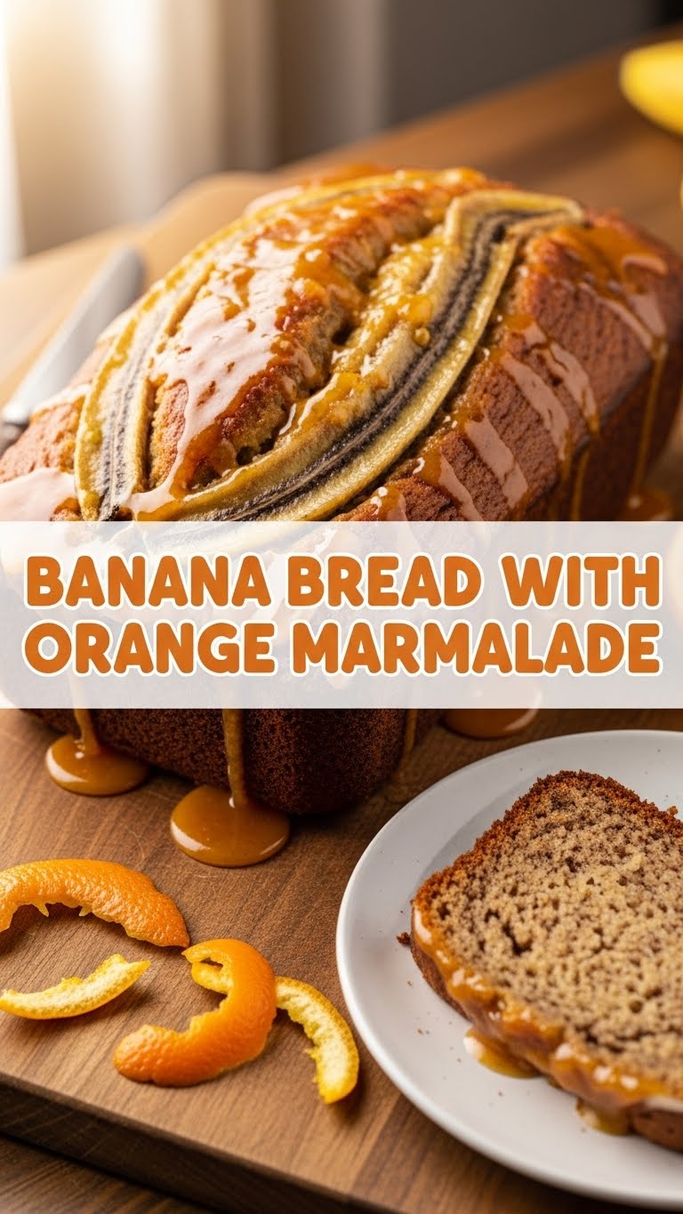 Banana Bread With Orange Marmalade
