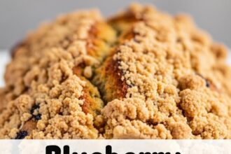 Blueberry Banana Bread With Streusel Topping