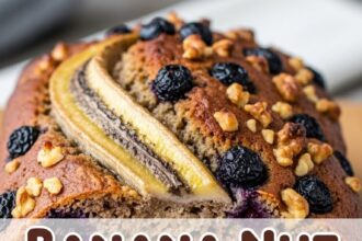 Banana Nut Bread With Blueberries