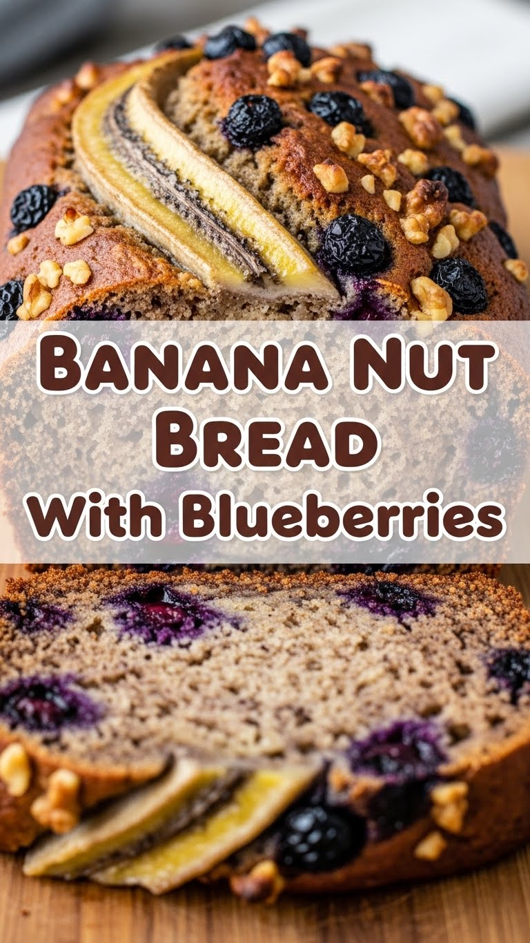 Banana Nut Bread With Blueberries