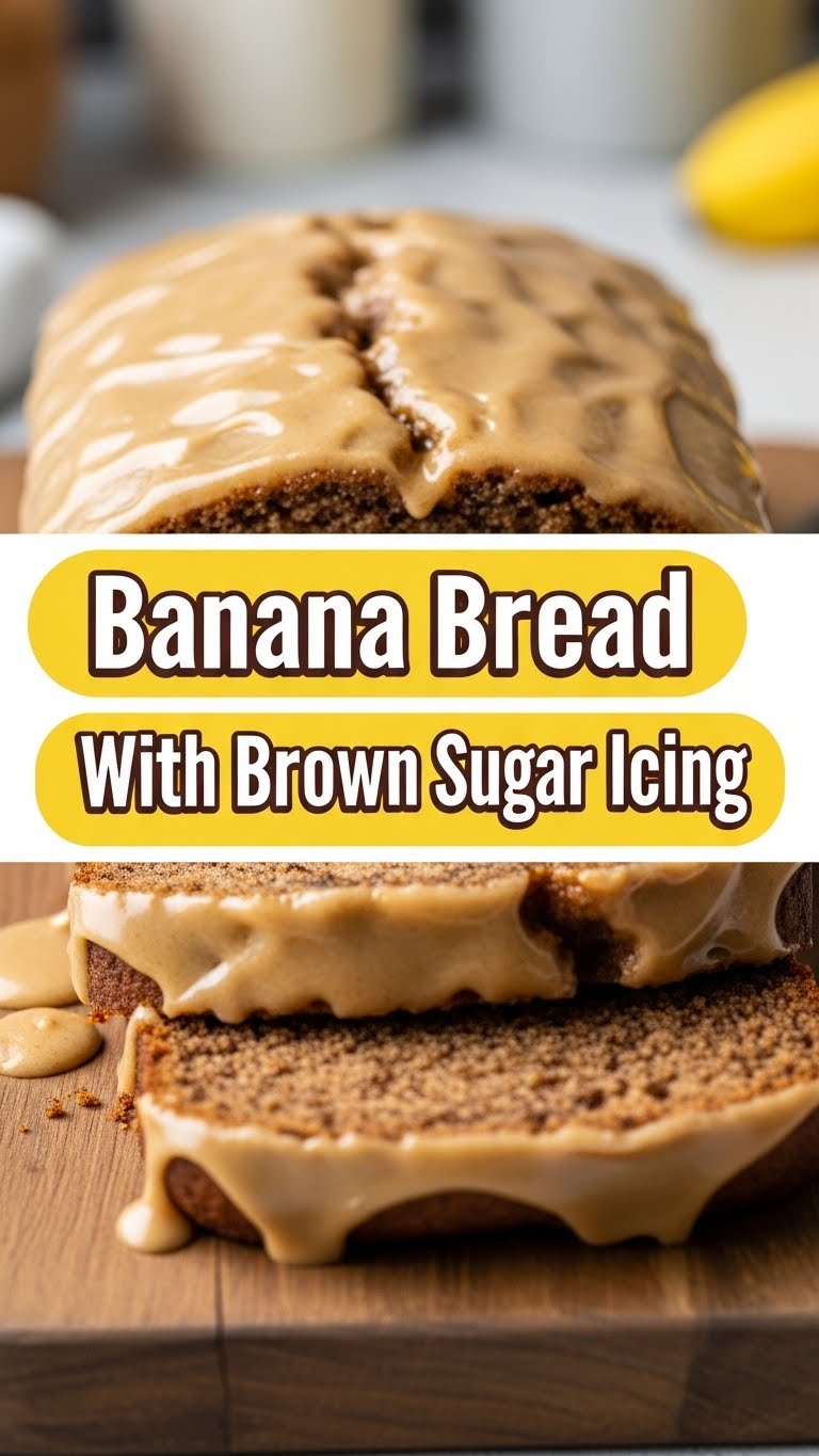 Banana Bread With Brown Sugar Icing