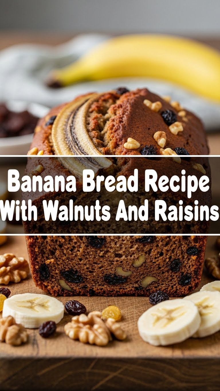 Banana Bread Recipe With Walnuts And Raisins