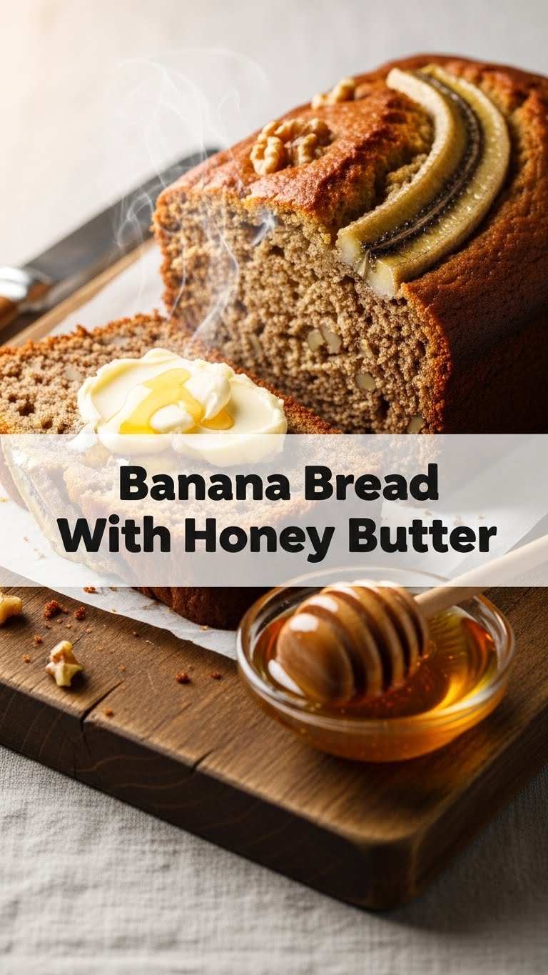 Banana Bread With Honey Butter